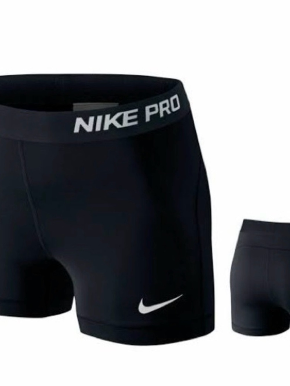 Nike Black & White Performance Compression Shorts
